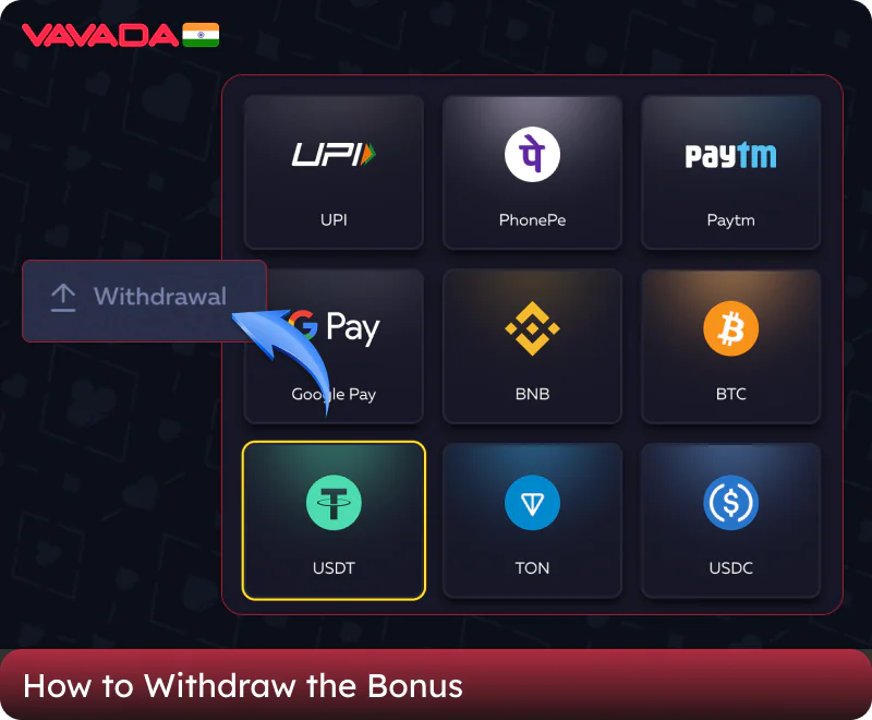 How to Withdraw Bonus Winnings from Vavada in India