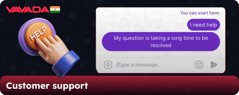Support for Indian players on the Vavada casino website
