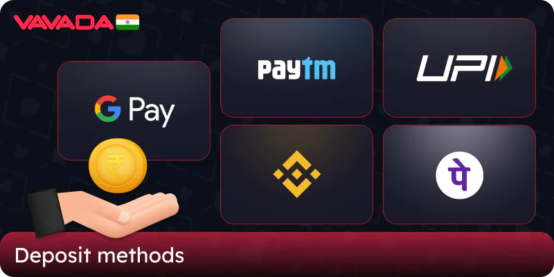 Popular Deposit Methods at Vavada Casino in India