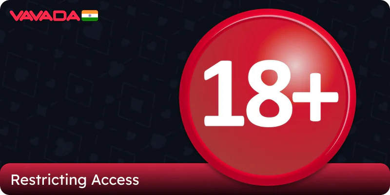 Restriction for minors on the Vavada casino website in India