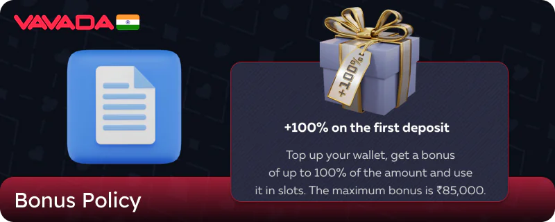 Bonus Policy on Vavada Casino Website in India